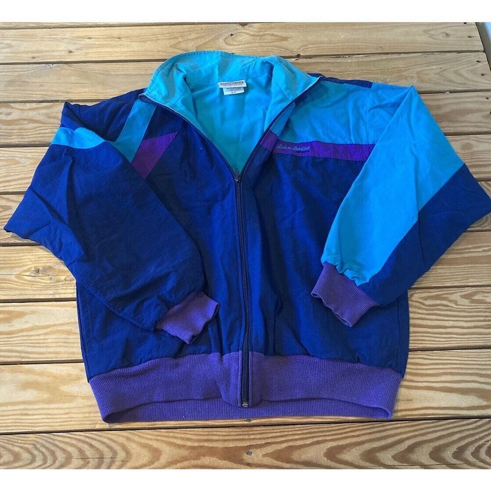 The Shirt Company Vintage Full Zip Jacket Size Small Men’s Blue Purple